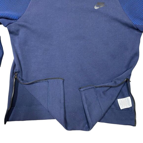 NIKE SPORTSWEAR TECH FLEECE CREW SHIRT NAVY / Blue 809537-451 Unisex Medium - Picture 5 of 13